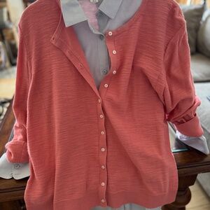 Loft Cardigan. XL. Salmon color.